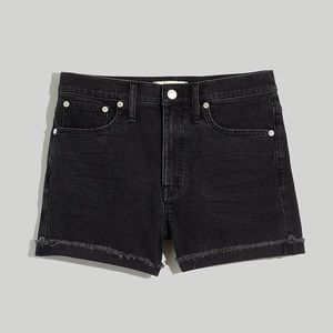 Madewell High Rise Denim Shorts in Lunar Wash